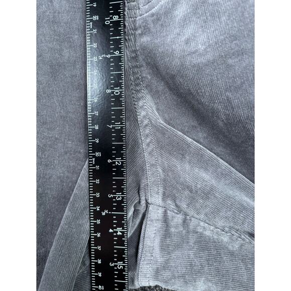 Lane Bryant Straight Leg Corduroy Pants Womens Size 24 Average Gray High Rise - Picture 6 of 7